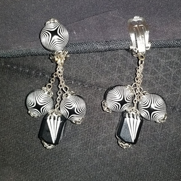 Kaleidoscope 1960's Earrings - Picture 5 of 9